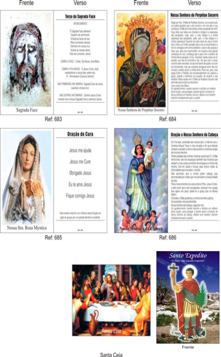 www.graficaexpressa7.com.br, santos, são francisco de assis, são sebastião, n.s. graças, são miguel arcanjo, n.s. fátima, são judas, n. s. apare