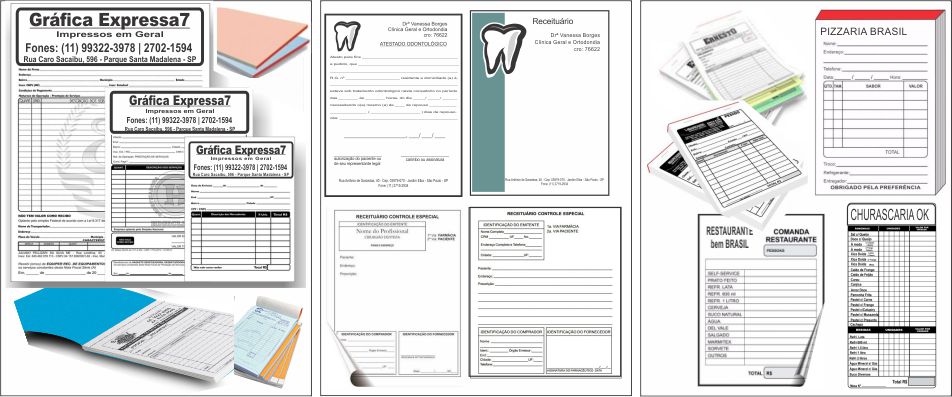 www.graficaexpressa7.com.br, talão numerado